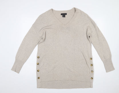 Womens UK Size M Tahari Beige Pullover Jumper