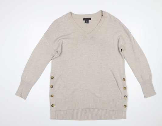 Womens UK Size M Tahari Beige Pullover Jumper