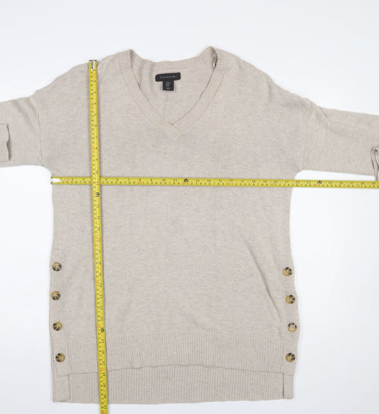 Womens UK Size M Tahari Beige Pullover Jumper