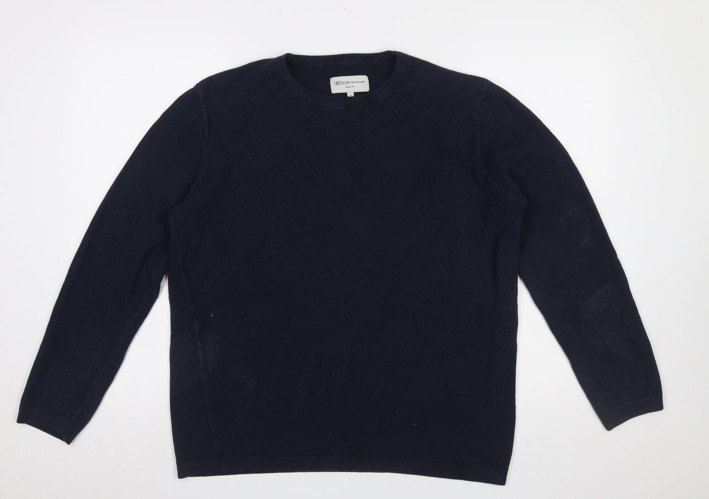 Mens UK Size XL TOM TAILOR Blue Pullover Jumper