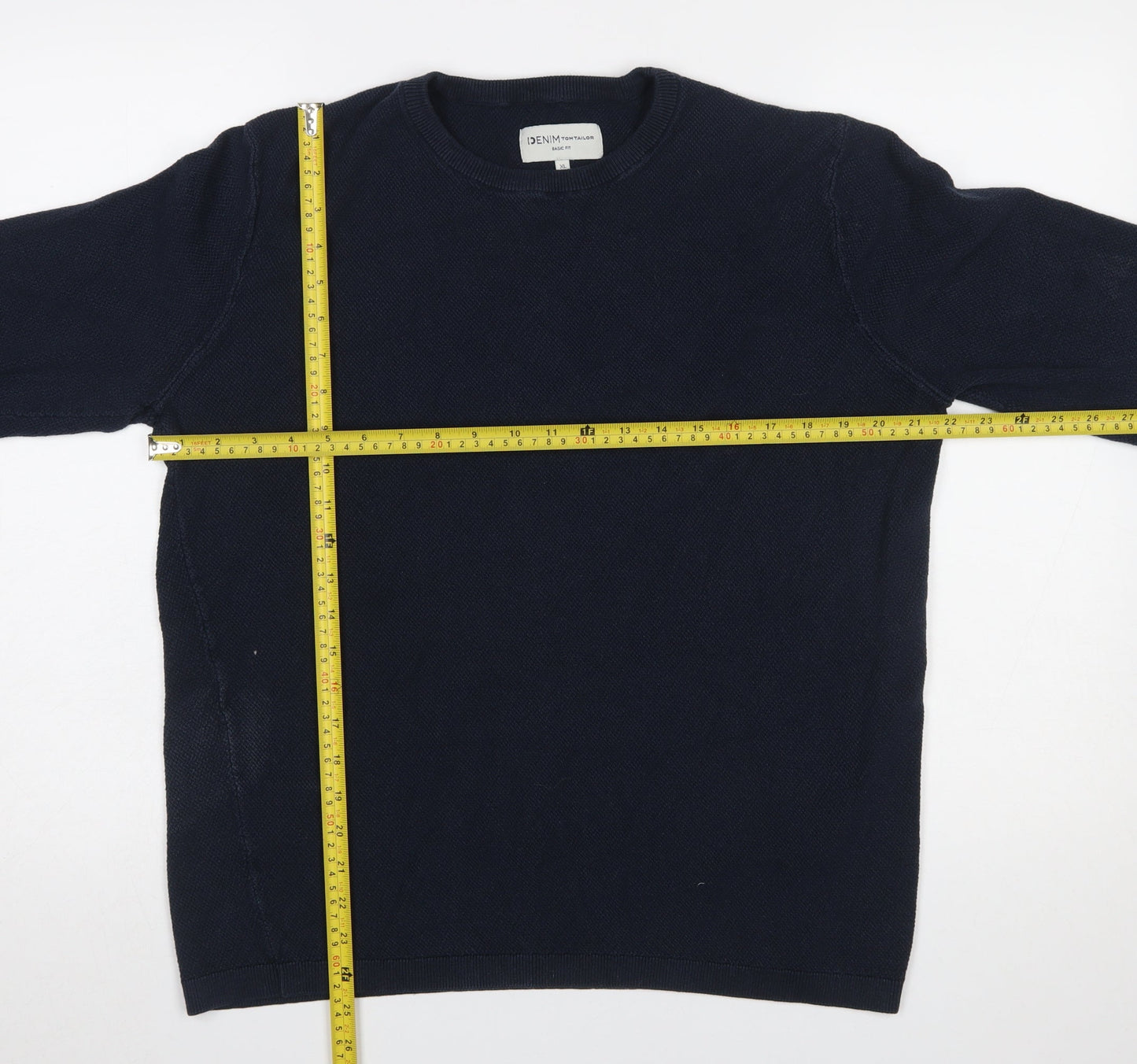 Mens UK Size XL TOM TAILOR Blue Pullover Jumper