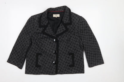 Womens UK Size 16 CC Regular Grey Blazer