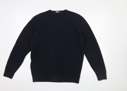 Mens UK Size XL COS Blue Pullover Jumper