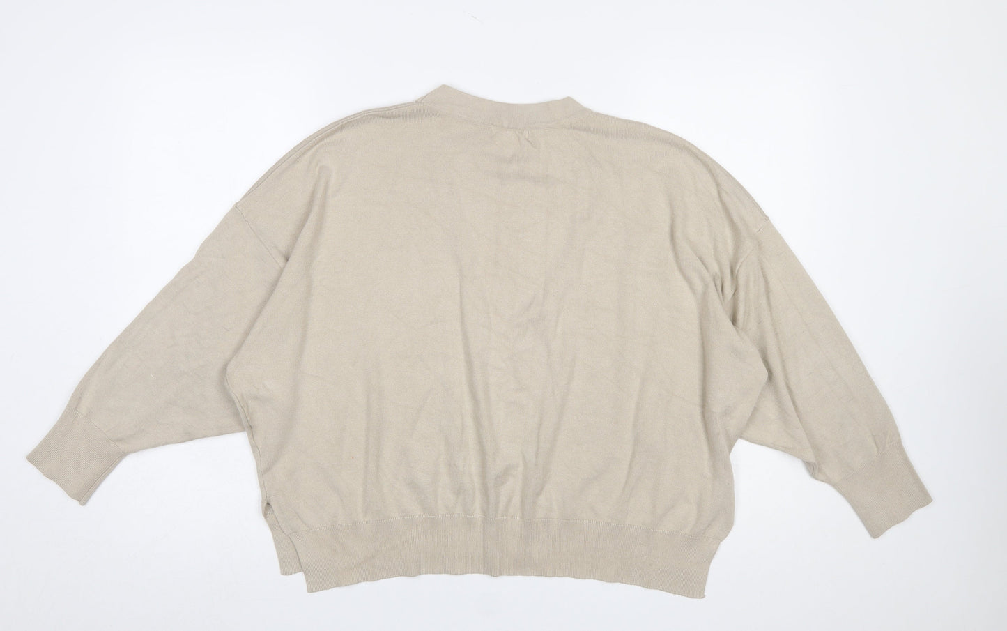 Womens UK Size L Oasis Beige Pullover Jumper