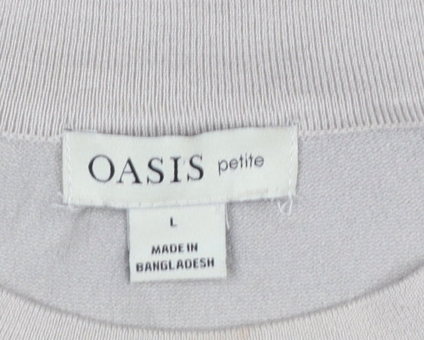 Womens UK Size L Oasis Beige Pullover Jumper