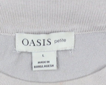 Womens UK Size L Oasis Beige Pullover Jumper