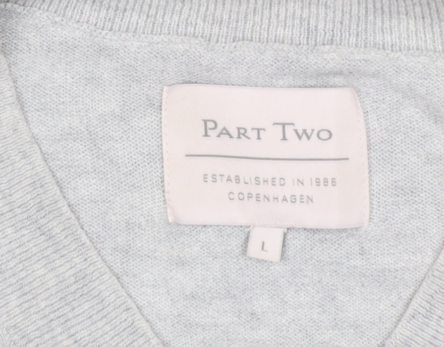 Womens UK Size L Part Two Grey Pullover Jumper