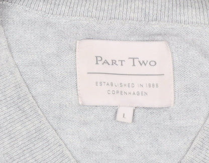 Womens UK Size L Part Two Grey Pullover Jumper