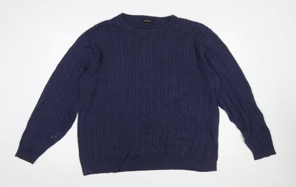 Mens UK Size XL Austin Reed Blue Pullover Jumper
