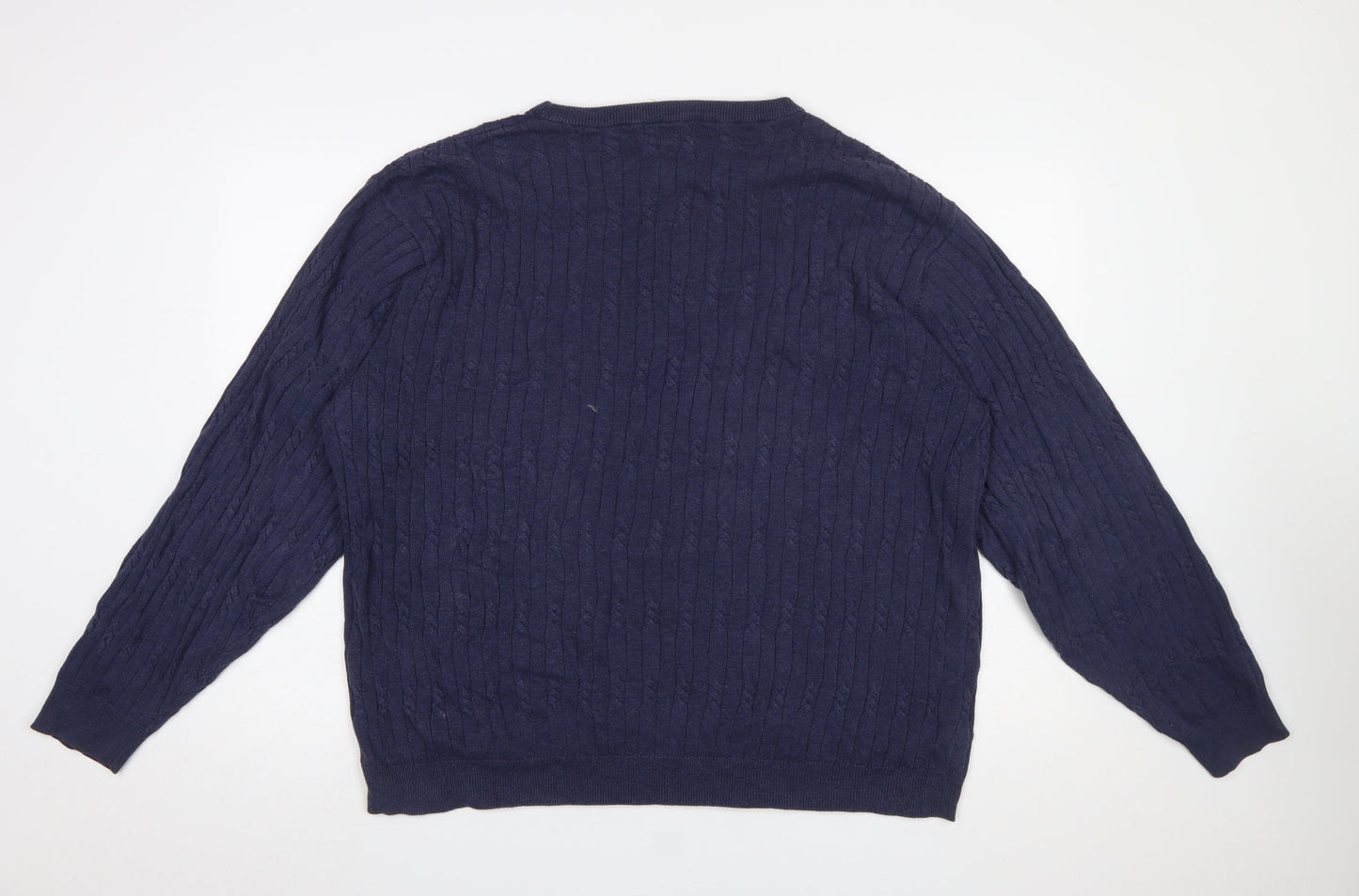 Mens UK Size XL Austin Reed Blue Pullover Jumper