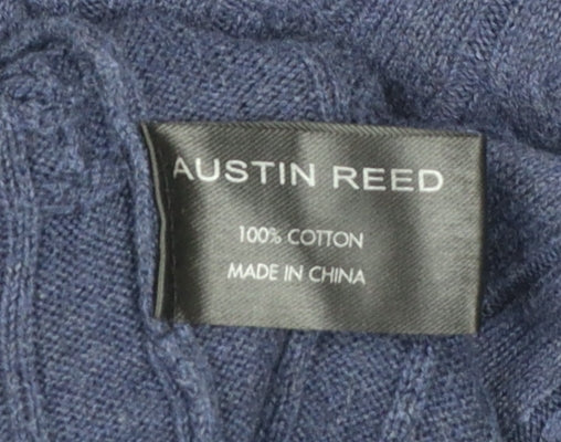 Mens UK Size XL Austin Reed Blue Pullover Jumper