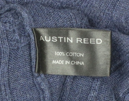 Mens UK Size XL Austin Reed Blue Pullover Jumper