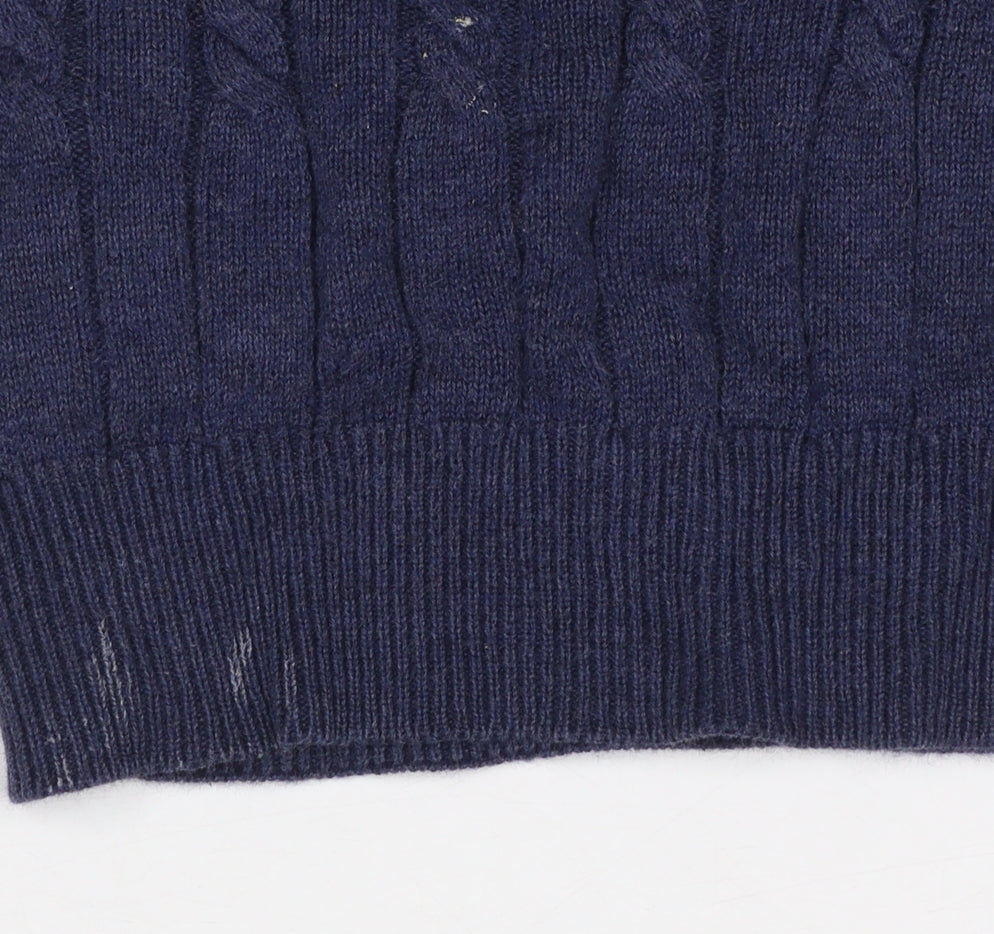 Mens UK Size XL Austin Reed Blue Pullover Jumper