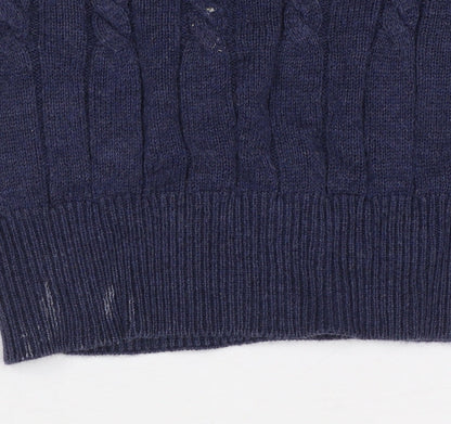 Mens UK Size XL Austin Reed Blue Pullover Jumper