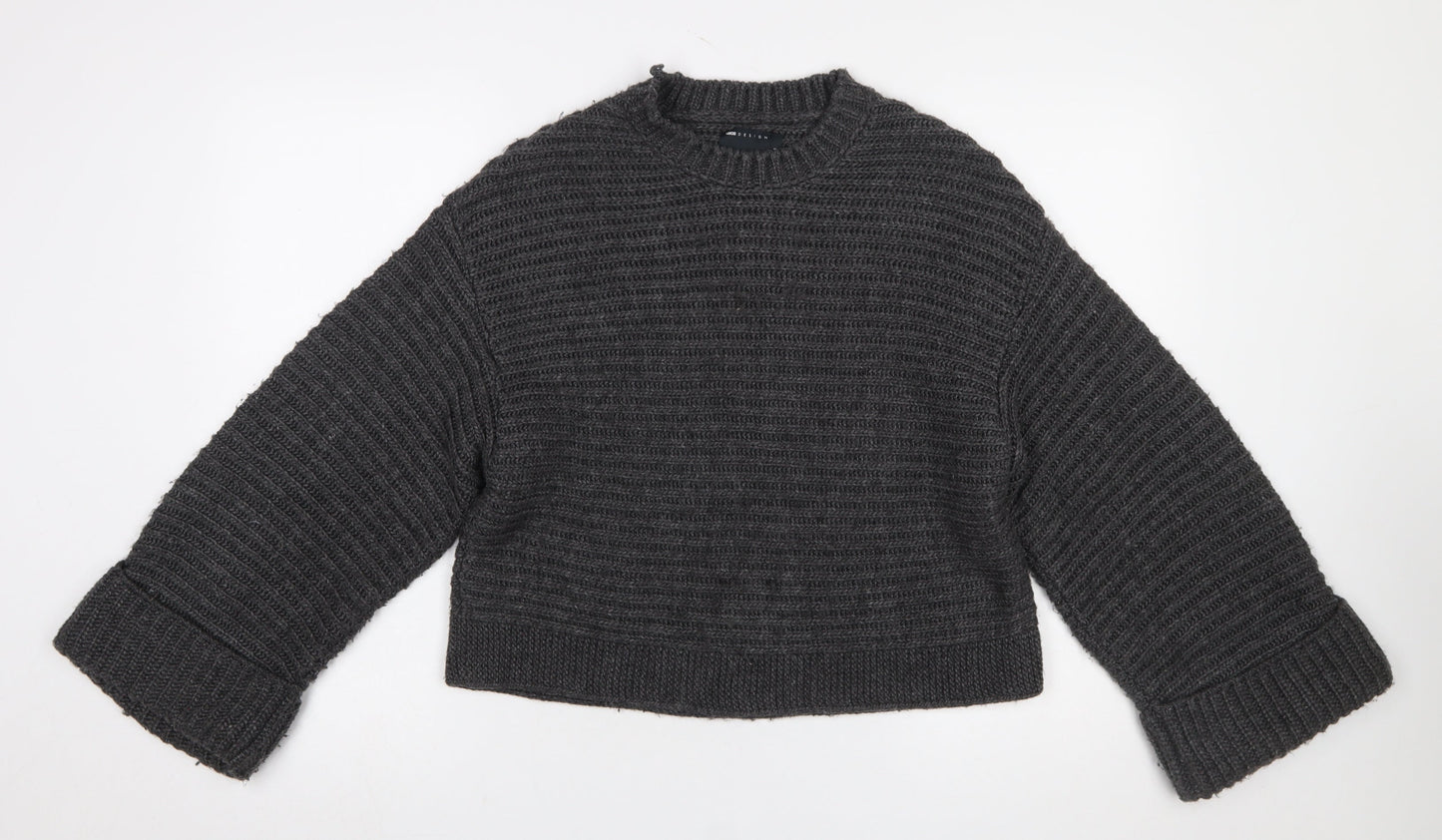 Womens UK Size S ASOS DESIGN Grey Pullover Jumper