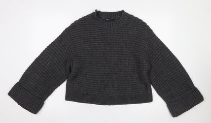 Womens UK Size S ASOS DESIGN Grey Pullover Jumper