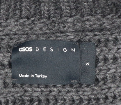 Womens UK Size S ASOS DESIGN Grey Pullover Jumper