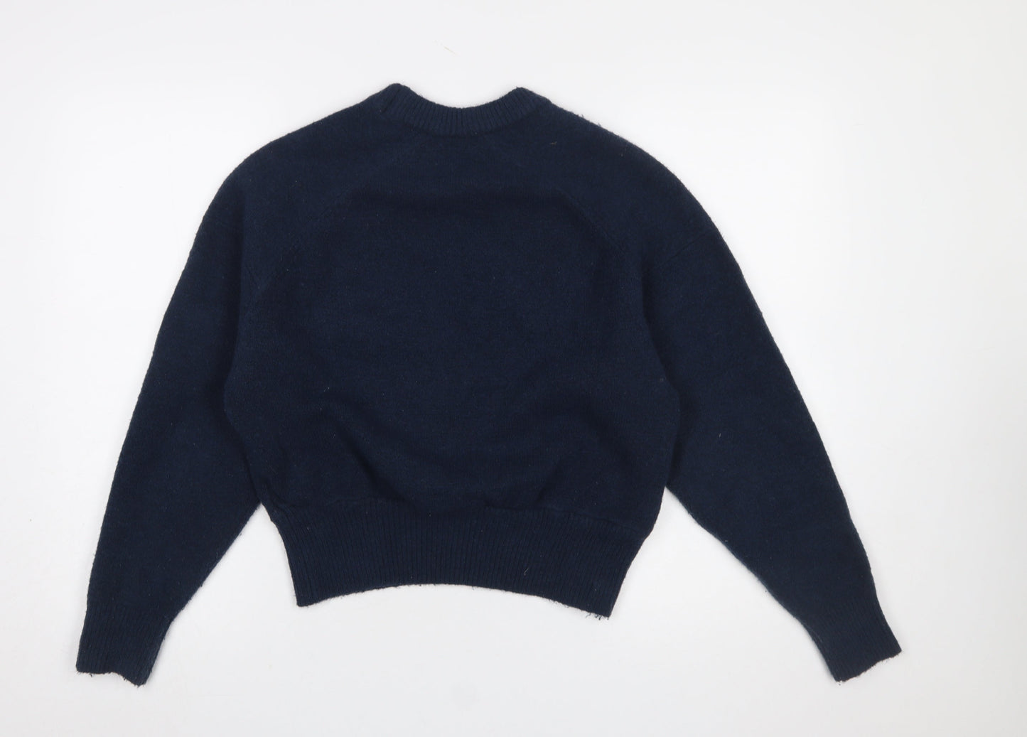 Womens UK Size 8 Zara Blue Pullover Jumper