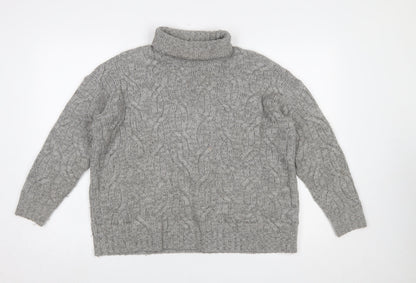 Womens UK Size M Marks and Spencer Grey Pullover Jumper