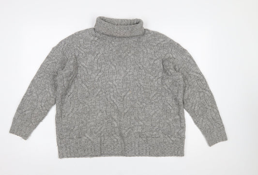 Womens UK Size M Marks and Spencer Grey Pullover Jumper