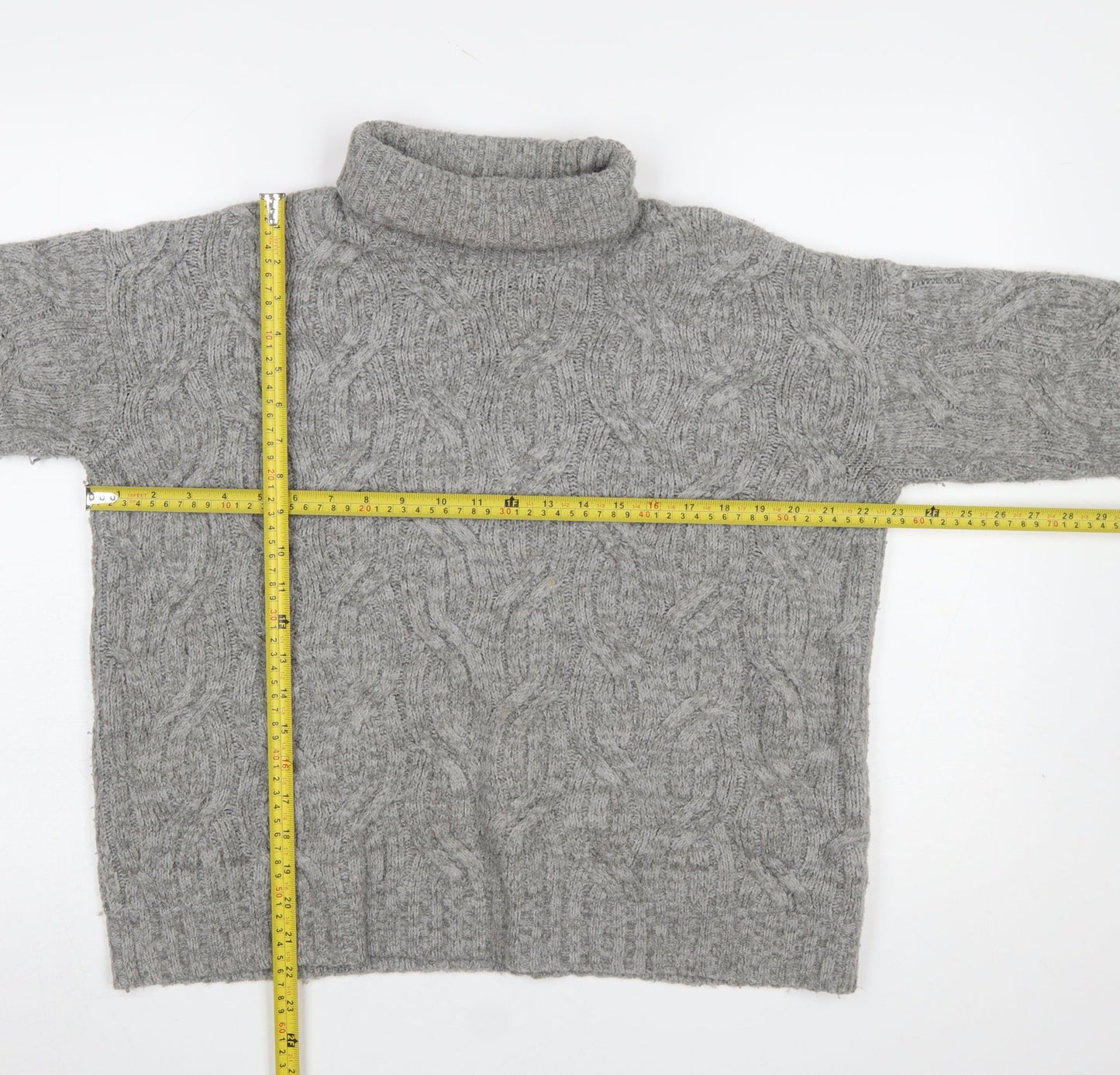 Womens UK Size M Marks and Spencer Grey Pullover Jumper