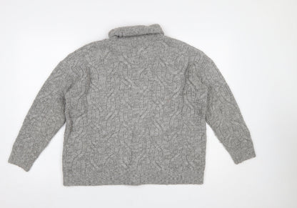 Womens UK Size M Marks and Spencer Grey Pullover Jumper