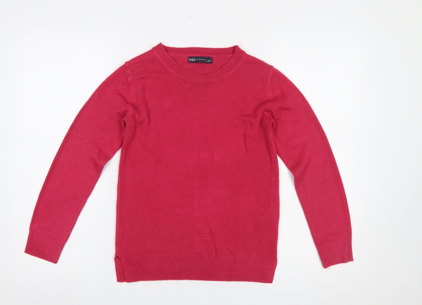 Womens UK Size 6 Marks and Spencer Red Pullover Jumper