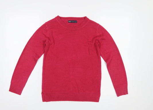 Womens UK Size 6 Marks and Spencer Red Pullover Jumper