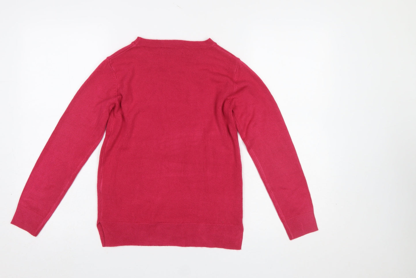 Womens UK Size 6 Marks and Spencer Red Pullover Jumper