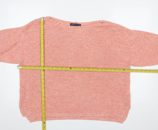 Womens UK Size XL Marks and Spencer Orange Pullover Jumper