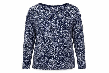 Joules Womens Blue Floral Long Sleeve Cotton T-Shirt UK 10