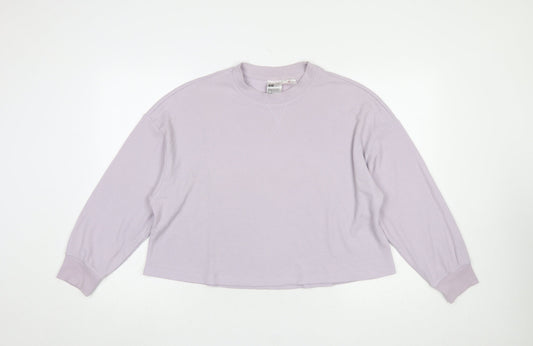 Womens UK Size S H&M Purple Pullover Sweatshirt