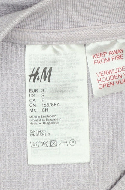 Womens UK Size S H&M Purple Pullover Sweatshirt