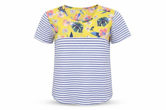 Womens UK Size 20 Chianti Multicoloured Basic T-Shirt