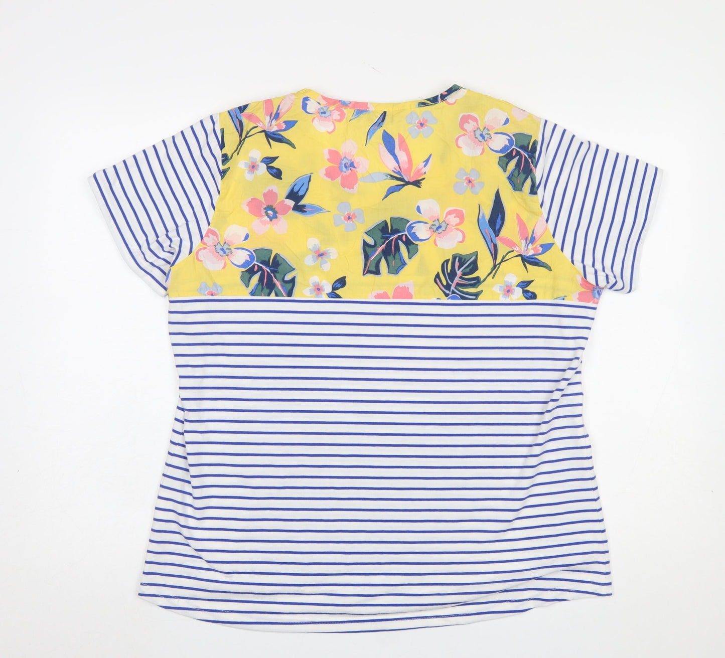 Womens UK Size 20 Chianti Multicoloured Basic T-Shirt