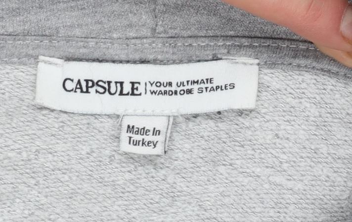 Womens UK Size M Capsule Grey Pullover Sweatshirt