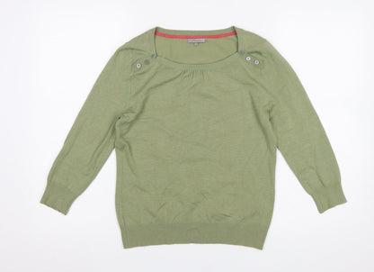 Womens UK Size 12 John Lewis Green Pullover Jumper