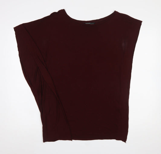 Womens UK Size M AllSaints Brown Basic T-Shirt