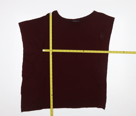 Womens UK Size M AllSaints Brown Basic T-Shirt