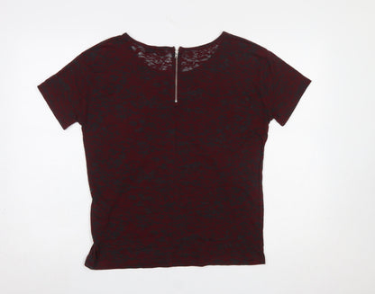 Womens UK Size S The Kooples Red Basic T-Shirt