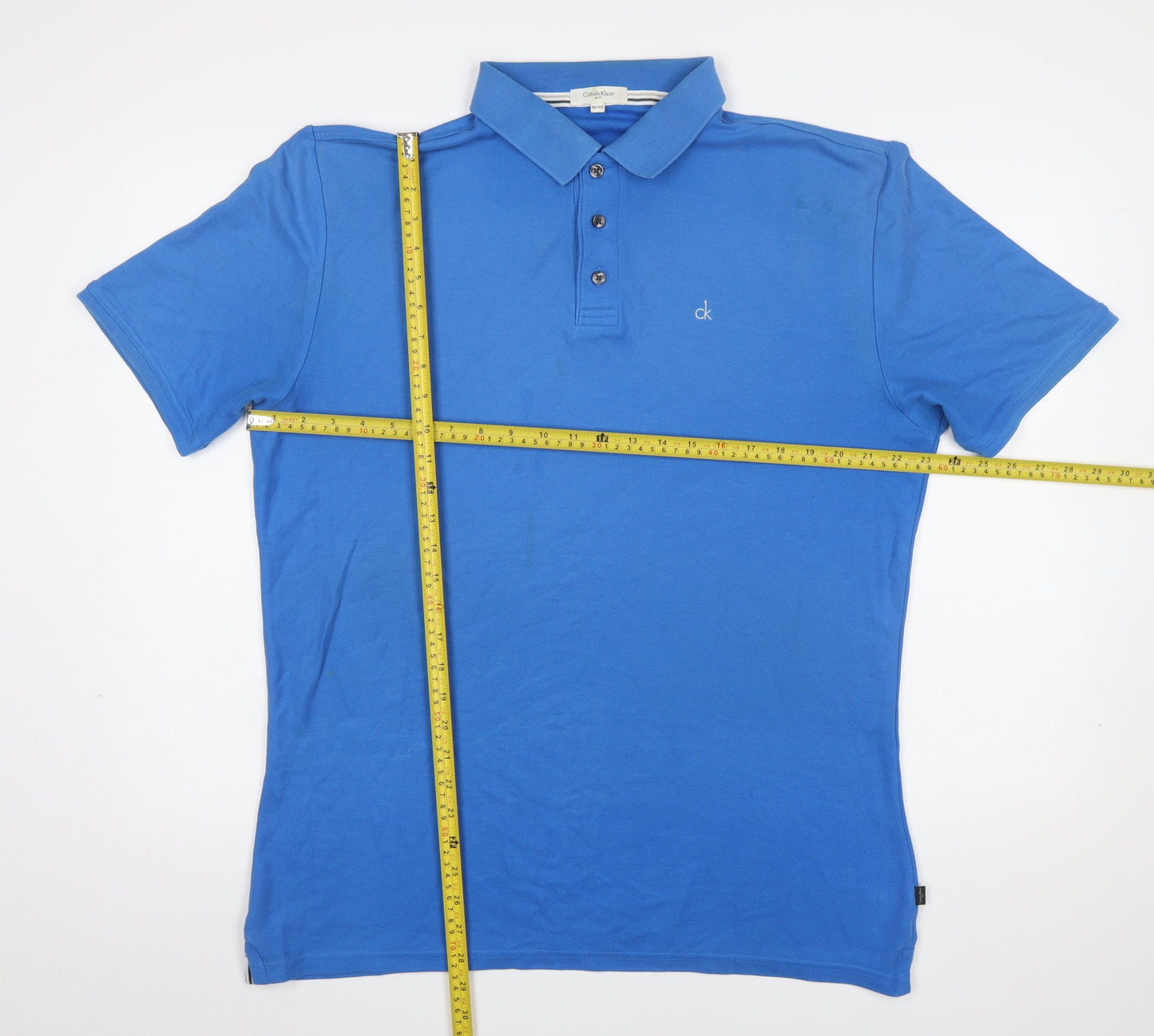 Mens UK Size XL Calvin Klein Cotton Blend Polo Shirt