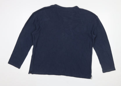 Mens UK Size L Farah Blue Pullover Sweatshirt