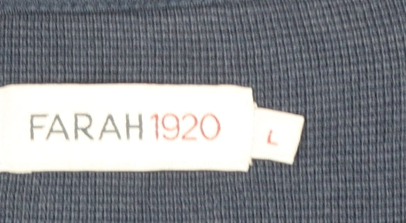 Mens UK Size L Farah Blue Pullover Sweatshirt