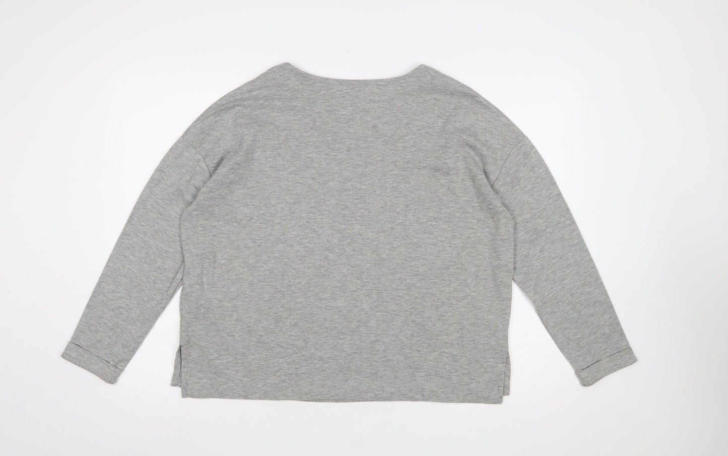 Womens UK Size 14 Marks and Spencer Grey Basic T-Shirt