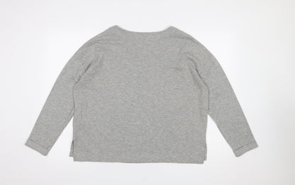 Womens UK Size 14 Marks and Spencer Grey Basic T-Shirt