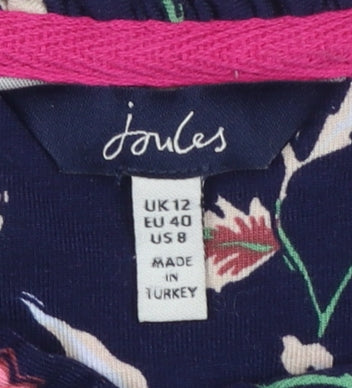 Womens UK Size 12 Joules Multicoloured Tunic Blouse