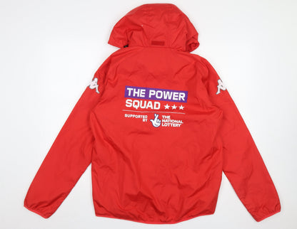 Mens UK Size S Kappa Red RugbyFootballGym & Training Jacket