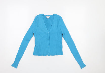 Womens UK Size 8 Urban Revivo Blue Cardigan Jumper