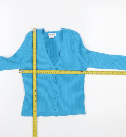 Womens UK Size 8 Urban Revivo Blue Cardigan Jumper