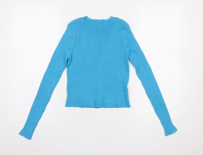 Womens UK Size 8 Urban Revivo Blue Cardigan Jumper
